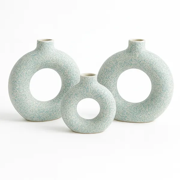 Set_of_3_Blue_Ceramic_Vases|_For_Home_Decor