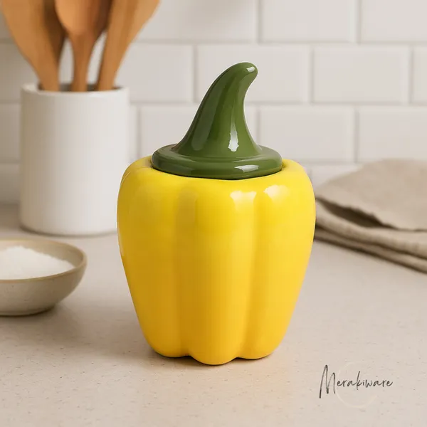 Yellow_and_Green_White_Ceramic_Pickle_Jar_|_For_Kitchen_Storage