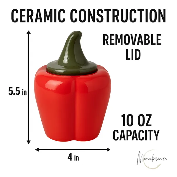 Red_and_Green_Ceramic_Pickle_Jar_|_For_Kitchen_Storage