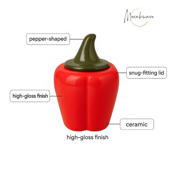 Red_and_Green_Ceramic_Pickle_Jar_|_For_Kitchen_Storage