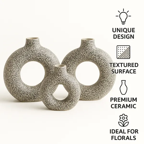 Set_of_3_Black_Ceramic_Vases_|_For_Home_Decor