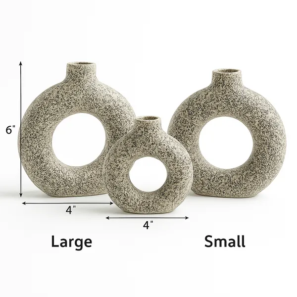Set_of_3_Black_Ceramic_Vases_|_For_Home_Decor
