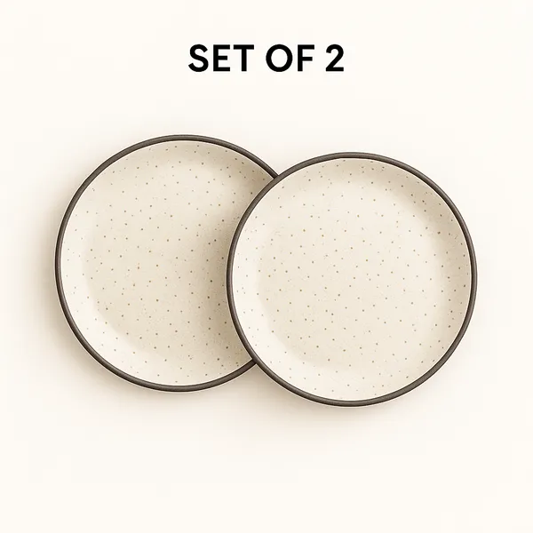 Pack_of_2_Off_White_Ceramic_Quarter_Plates_with_Speckled_Design_|_7_Inches_|_For_Kitchen_Use
