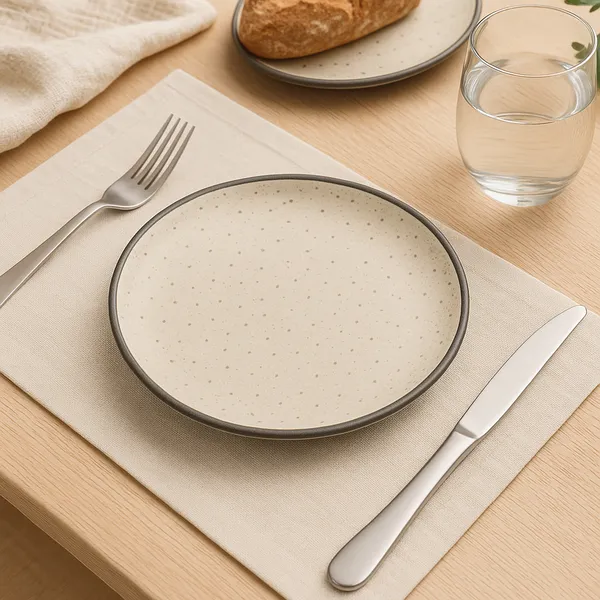 Pack_of_2_Off_White_Ceramic_Quarter_Plates_with_Speckled_Design_|_7_Inches_|_For_Kitchen_Use