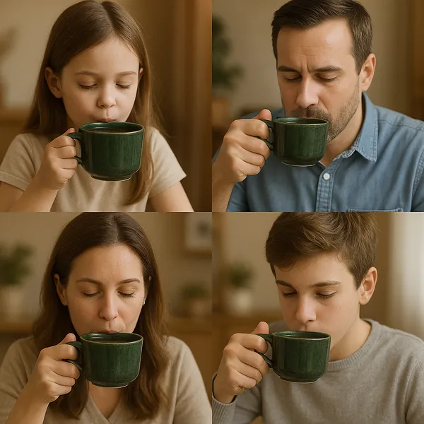 Set_of_6_Green_Ceramic_Solid_Matte_Cup_Set