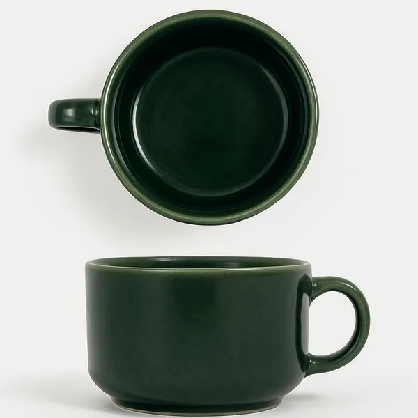 Set_of_6_Green_Ceramic_Solid_Matte_Cup_Set