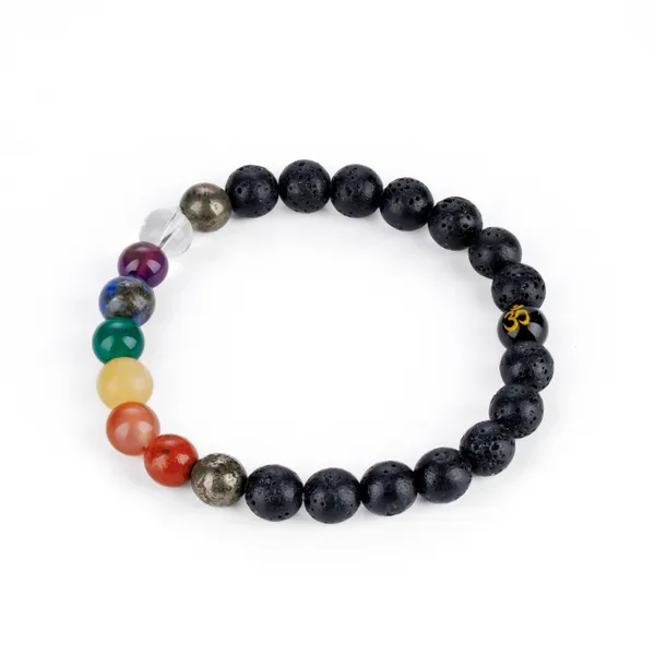 AAA_Grade_7_Chakra_Om_Lava_Bracelet_(Pack_of_2)_For_Men_&_Women_Beads_Bracelet_for_Stress_Anxiety_Spiritual_Connection_and_Holistic_Balance__-_Special_Combo_offer_-_Pack_of_2