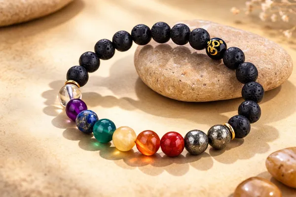 AAA_Grade_Energized_Dhan_Yog_+_7_Chakra_Om_Bracelet_Combo_–_Pack_of_2_for_Wealth_&_Spiritual_Balance