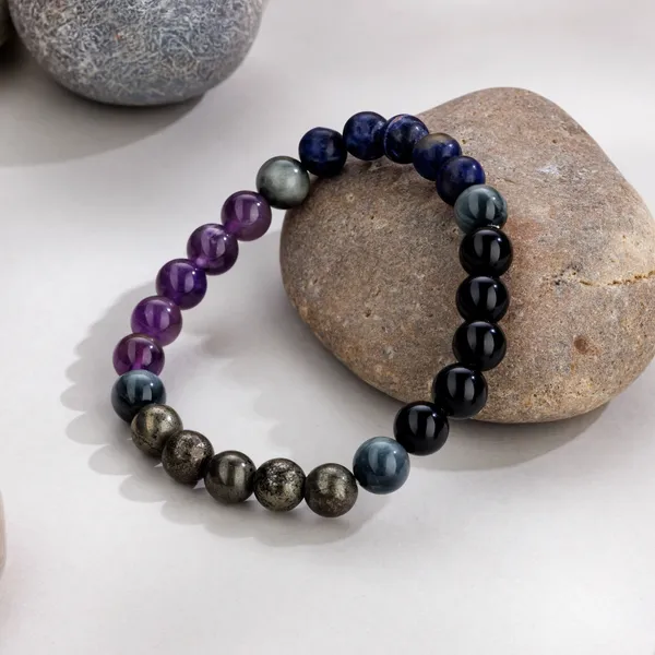 Bracelet_Number_8/Power_of_Saturn-AAA_Grade-Certified_&_Energised_Natural_Beads-For_Men_&_Women-_For_Ambition,_Leadership,_Discipline,_Financial_Stability,_Money_Growth_and_Success