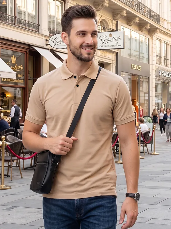 ELVINO_Men's_Premium_Polo_T-Shirt_|_Closer_Stitch_Button_Design_|_Soft_Suppn_Matti_Fabric_|_Regular_Fit_Casual_Wear