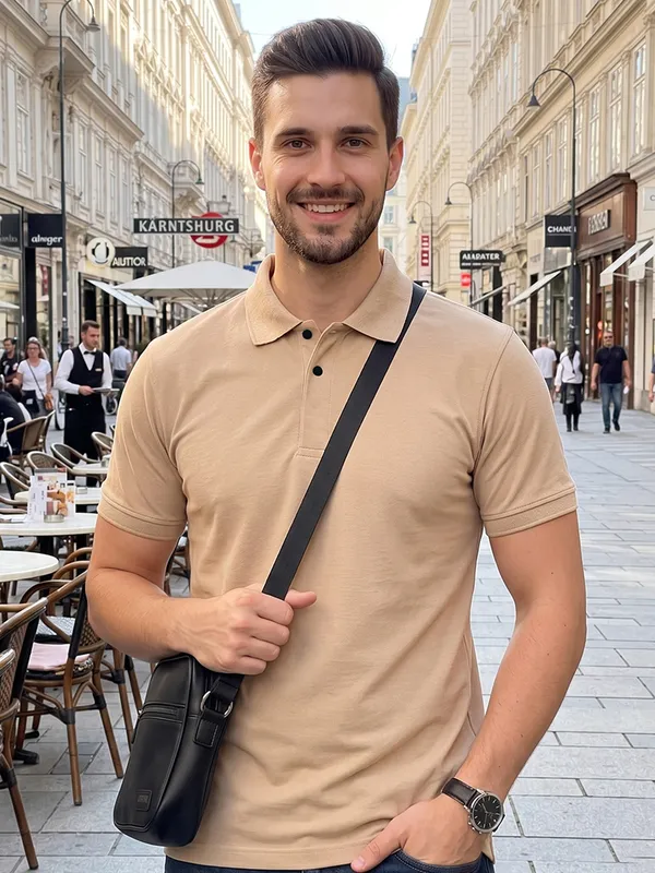 ELVINO_Men's_Premium_Polo_T-Shirt_|_Closer_Stitch_Button_Design_|_Soft_Suppn_Matti_Fabric_|_Regular_Fit_Casual_Wear