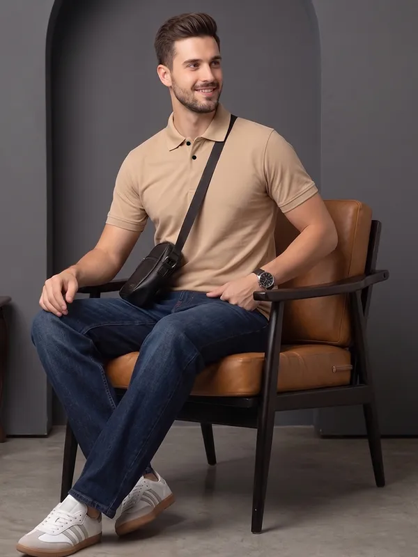 ELVINO_Men's_Premium_Polo_T-Shirt_|_Closer_Stitch_Button_Design_|_Soft_Suppn_Matti_Fabric_|_Regular_Fit_Casual_Wear