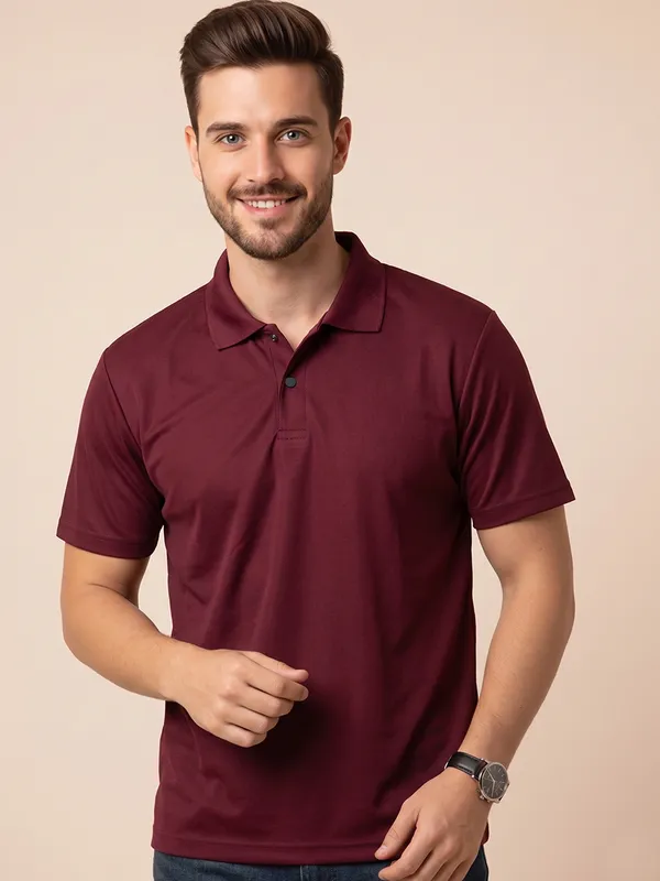 ELVINO_Men's_Premium_Polo_T-Shirt_|_Closer_Stitch_Button_Design_|_Soft_Suppn_Matti_Fabric_|_Regular_Fit_Casual_Wear