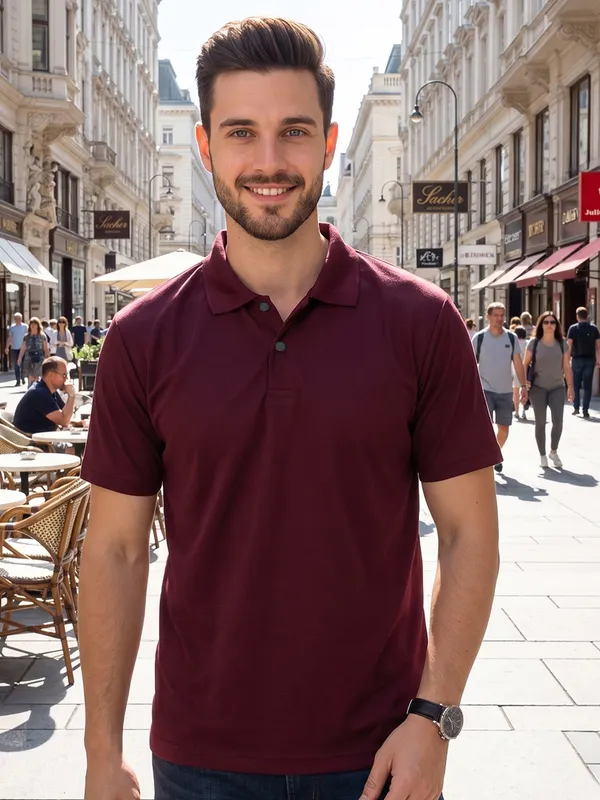 ELVINO_Men's_Premium_Polo_T-Shirt_|_Closer_Stitch_Button_Design_|_Soft_Suppn_Matti_Fabric_|_Regular_Fit_Casual_Wear