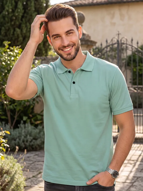 ELVINO_Men's_Premium_Polo_T-Shirt_|_Closer_Stitch_Button_Design_|_Soft_Suppn_Matti_Fabric_|_Regular_Fit_Casual_Wear