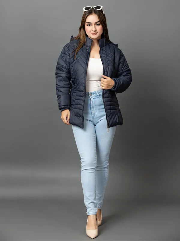 Womens_Quilted_Nylon_Winter_Jacket__Full_Sleeve_Hooded_Puffer_with_Zipper_Pockets