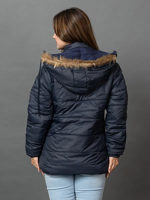 Womens_Quilted_Nylon_Winter_Jacket__Full_Sleeve_Hooded_Puffer_with_Zipper_Pockets
