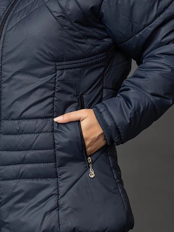 Womens_Quilted_Nylon_Winter_Jacket__Full_Sleeve_Hooded_Puffer_with_Zipper_Pockets