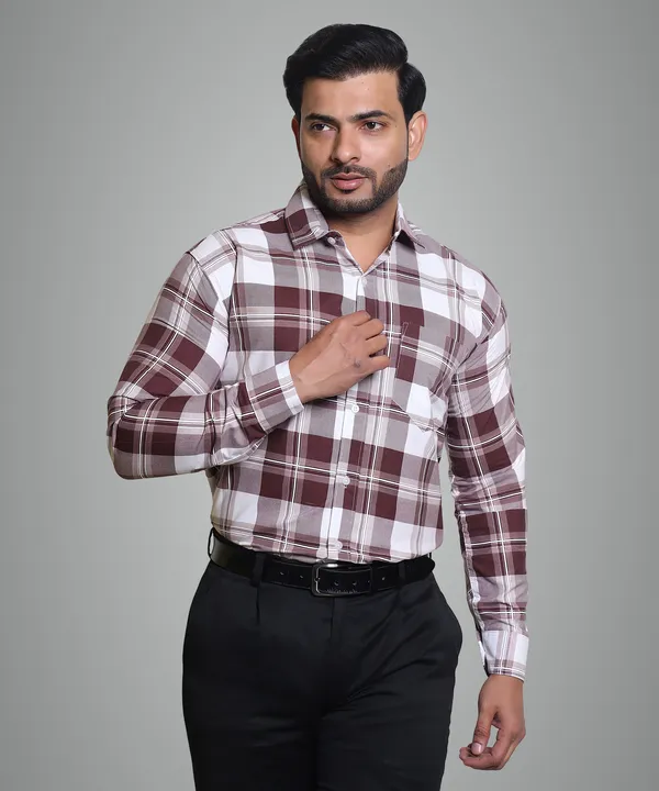 Mens_Check_Shirt__Casual_&_Formal_Wear_|_Full_Sleeve_Button-Down_Shirt