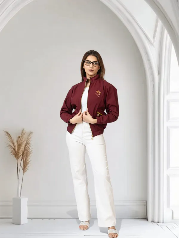 ELVINO_Womens_Stylish_Lightweight_Windcheater_Jacket_with_Two_Zipper_Pockets