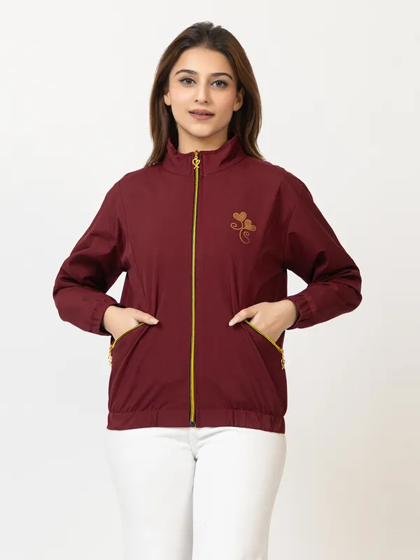 ELVINO_Womens_Stylish_Lightweight_Windcheater_Jacket_with_Two_Zipper_Pockets