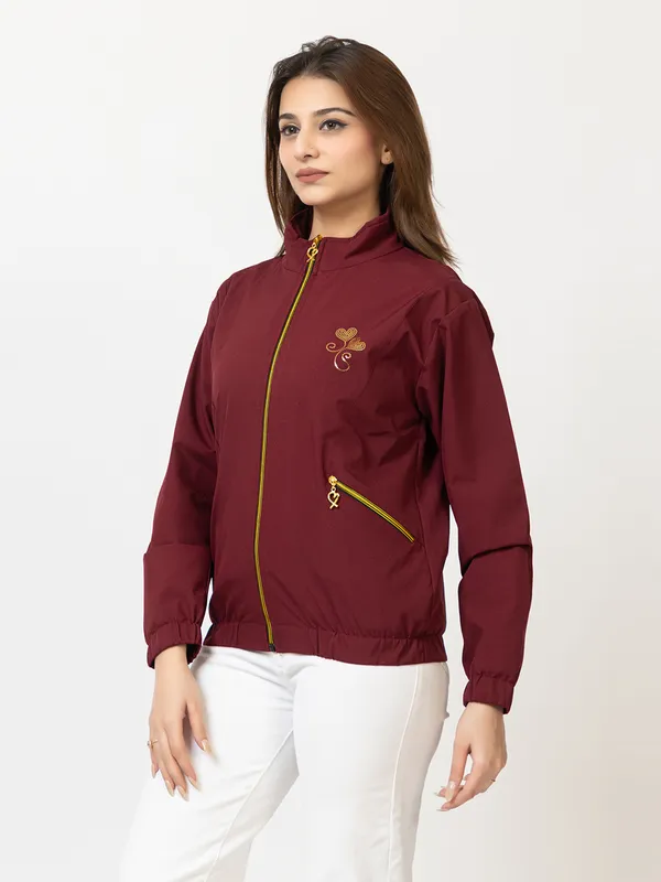 ELVINO_Womens_Stylish_Lightweight_Windcheater_Jacket_with_Two_Zipper_Pockets