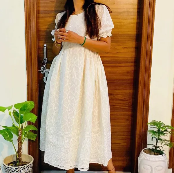 White_Heavy_Chikankari_Gown_For_Women