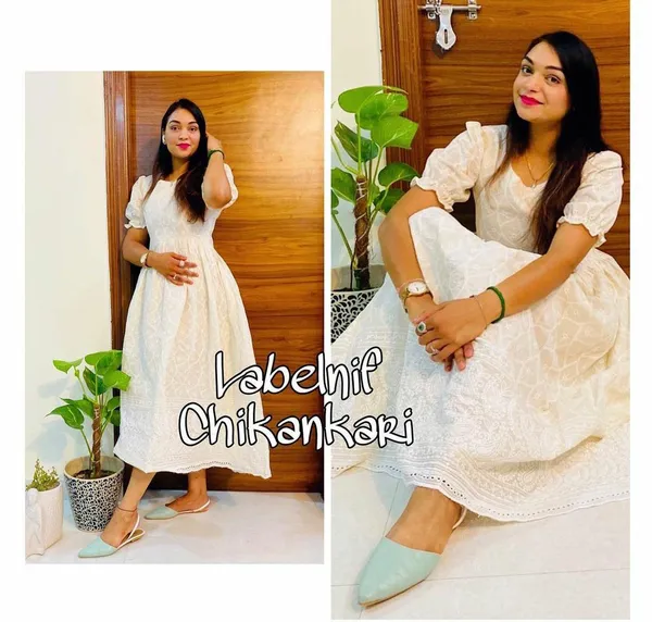White_Heavy_Chikankari_Gown_For_Women