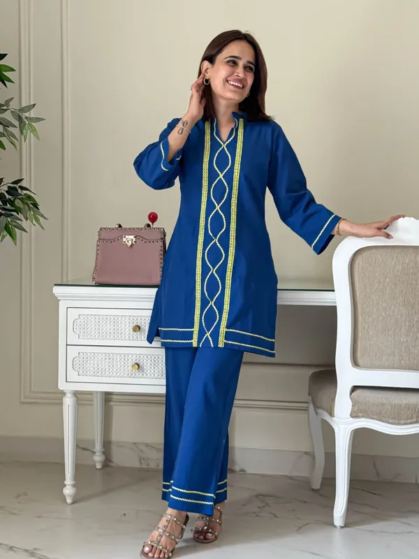 Blue_Heavy_Cotton_Co-Ord_Set_For_Women
