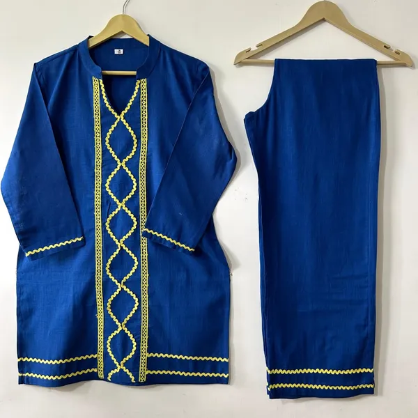 Blue_Heavy_Cotton_Co-Ord_Set_For_Women