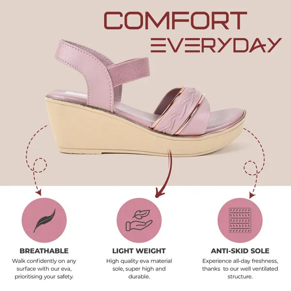 Elegant_Peach_Leather_Premium_Sandals_For_Women_&_Girls