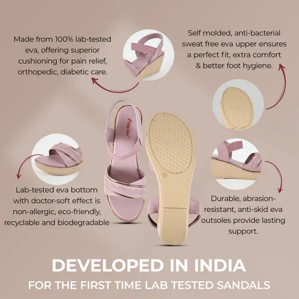 Elegant_Peach_Leather_Premium_Sandals_For_Women_&_Girls