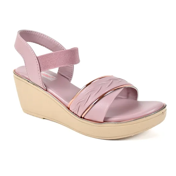 Elegant_Peach_Leather_Premium_Sandals_For_Women_&_Girls