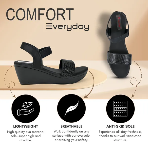 Black_Leather_Premium_Sandals_For_Women_&_Girls