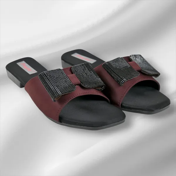 Brown_Leather_Premium_Butterfly_Flat_Slipper_For_Women_&_Girls