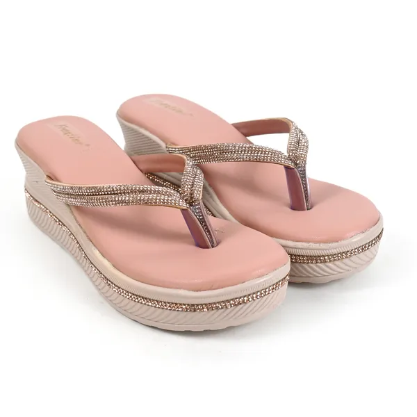 Elegant_Peach_Fancy_Slipper_For_Girls