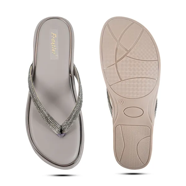 Elegant_Grey_Fancy_Slipper_For_Girls