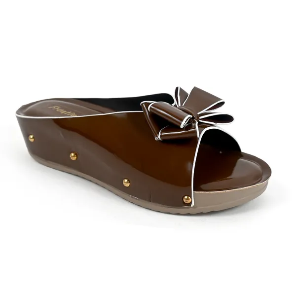 Elegant_Brown_Flower_Fancy_Slipper_For_Girls