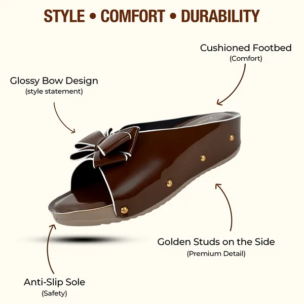 Elegant_Brown_Flower_Fancy_Slipper_For_Girls