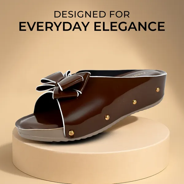 Elegant_Brown_Flower_Fancy_Slipper_For_Girls