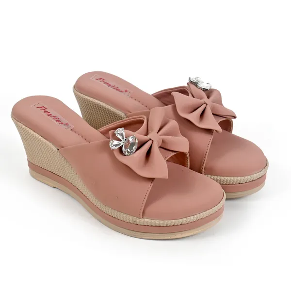 Elegant_Peach_Flower_Strep_Slipper_For_Girls