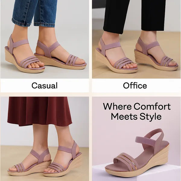 Peach_Leather_Premium_Sandals_For_Women_&_Girls