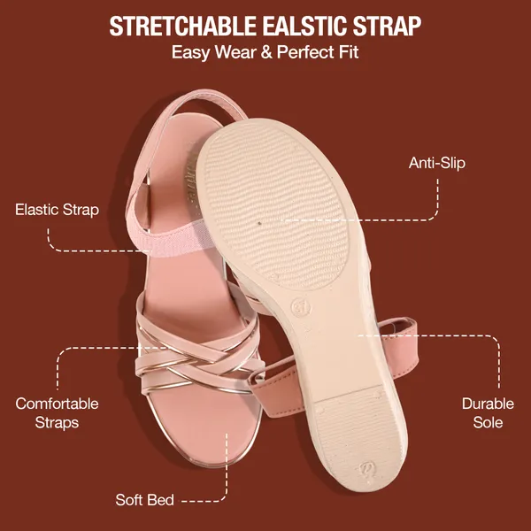 Peach_Leather_Premium_Fancy_Sandals_For_Women_&_Girls