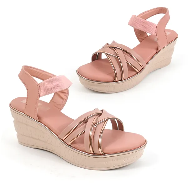 Peach_Leather_Premium_Fancy_Sandals_For_Women_&_Girls