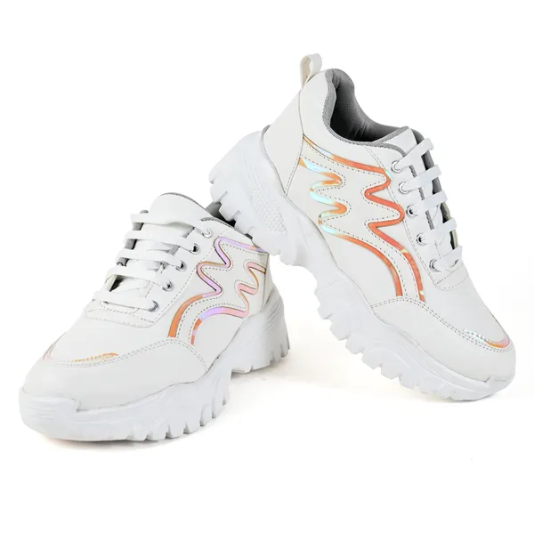 White_Pvc_Premium_Shoes_For_Women_&_Girls