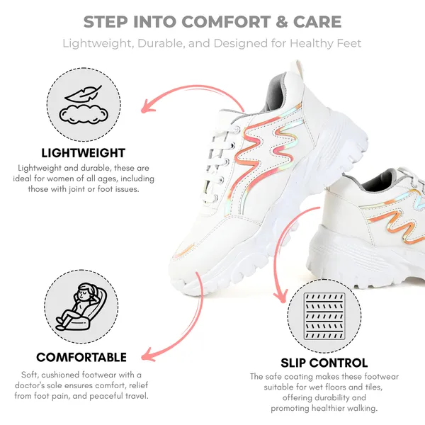 White_Pvc_Premium_Shoes_For_Women_&_Girls