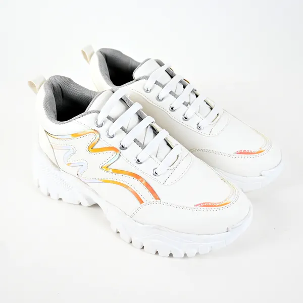 White_Pvc_Premium_Shoes_For_Women_&_Girls