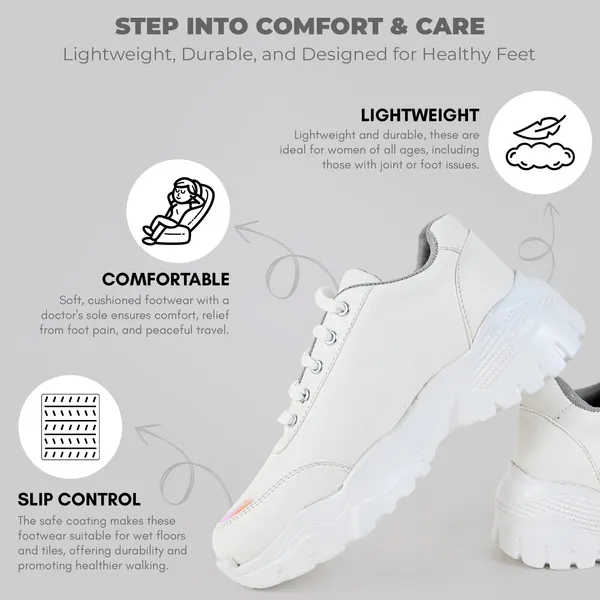 White_Pvc_Premium_Heart_Style_Shoes_For_Women_&_Girls