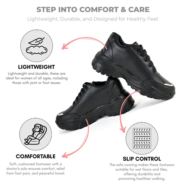 Black_Pvc_Premium_Heart_Style_Shoes_For_Women_&_Girls