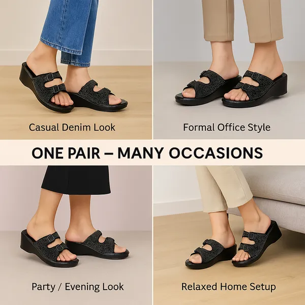 Elegant_Black_Slipper_For_women_and_girls